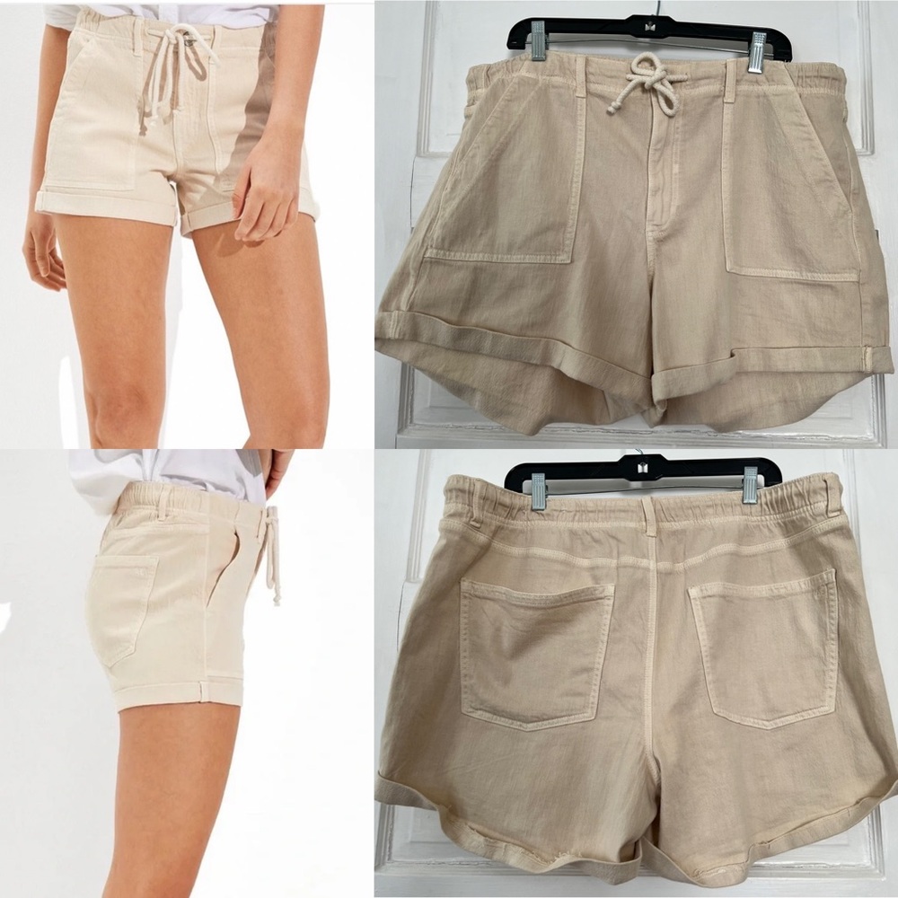 American Eagle Tomgirl Denim Shorts in Empire Cream 20 NWT AEO NEW
